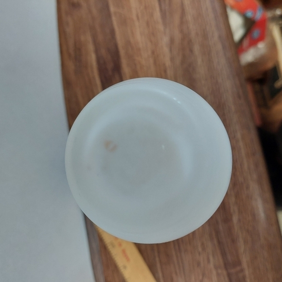 Vintage* MCM Fosted Satin-finish Blue Rose Transferware Bud Vase - Picture 5 of 5